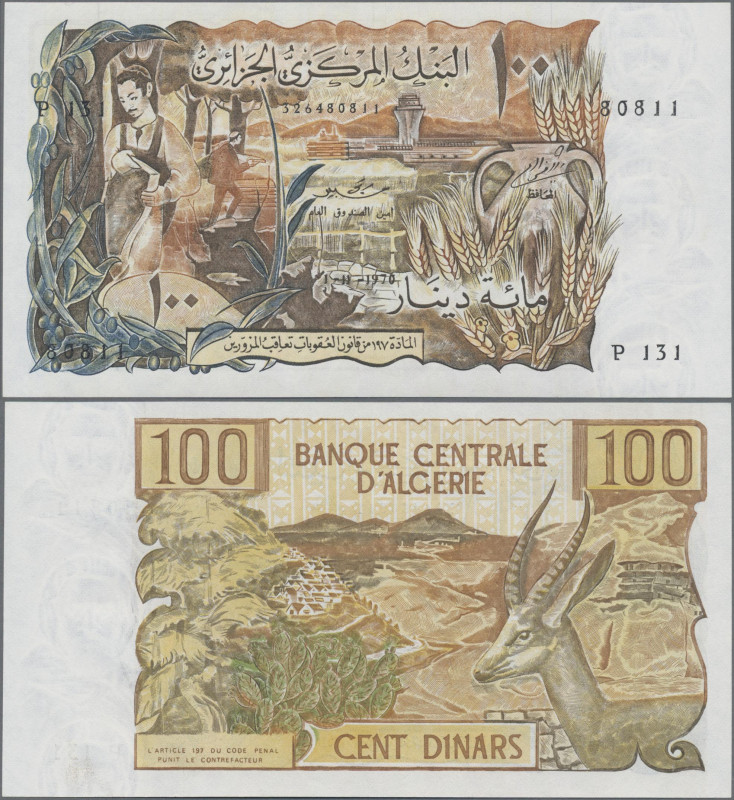 Algeria: Banque Centrale d'Algérie 100 Dinars 01.11.1970, P.128b in perfect UNC ...