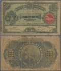 Angola: Banco Nacional Ultramarino – LOANDA, 1.000 Reis 1909, P.27, margin split with small border tears and toned paper, Condition: VG/F-. Rare!
 [d...