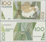 Aruba: Centrale Bank van Aruba, 100 Florin 1990, P.10 in perfect UNC condition. Rare!
 [differenzbesteuert]