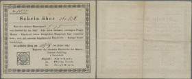 Austria: Prag, Inspector des ehrsamen Handwerks der Maurer, Quittung / Schein Nr. 1037 über den Erhalt von 367 C.M. vom 18. Juli 1835. Schönes Zeitzeu...