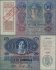 Austria: Oesterreichisch-Ungarische Bank, 50 Kronen 1914 (1920) with additional overprint ”Ausgegeben nach dem 4. Oktober 1920”, P.46 in UNC condition...
