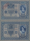 Austria: Oesterreichisch-Ungarische Bank, 1.000 Kronen 1902 (1920) with additional overprint ”Ausgegeben nach dem 4. Oktober 1920”, P.48 in UNC condit...