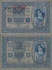 Austria: Oesterreichisch-Ungarische Bank, 1.000 Kronen 1902 (1919) with additional stamp ”ECHT - Oesterreichisch-ungarische Bank / Hauptanstalt Wien”,...