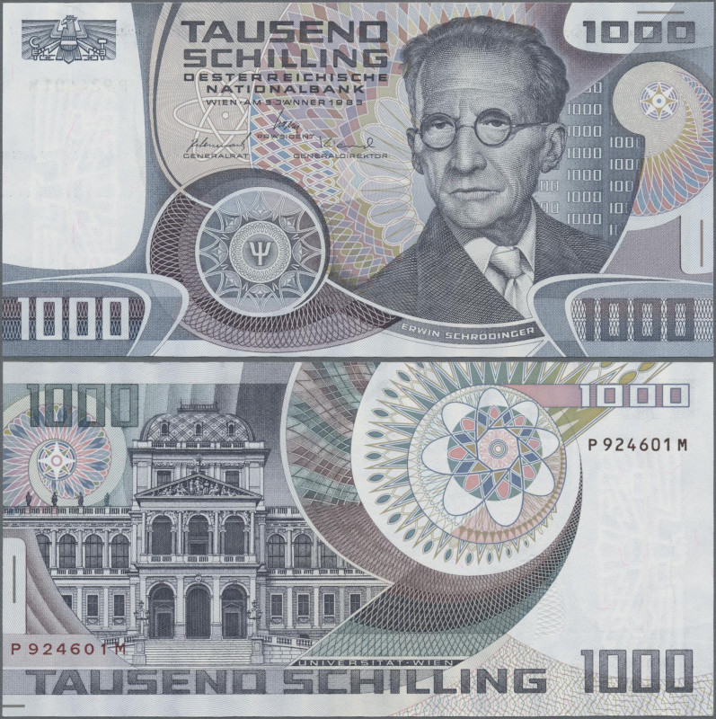 Austria: Oesterreichische Nationalbank, 1.000 Schilling 1983 with portrait of Er...