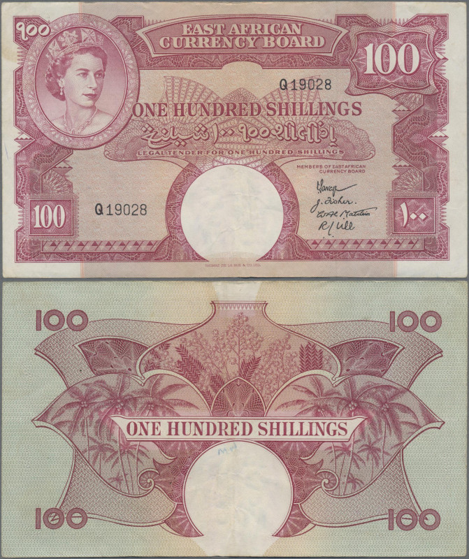 East Africa: The East African Currency Board 100 Shillings ND(1958-62), P.40, ve...