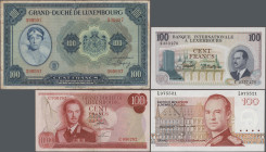 Luxembourg: Banque Internationale à Luxembourg, Grand-Duché de Luxembourg and Institut Monétaire Luxembourgeois, very nice lot with 19 banknotes, 1918...