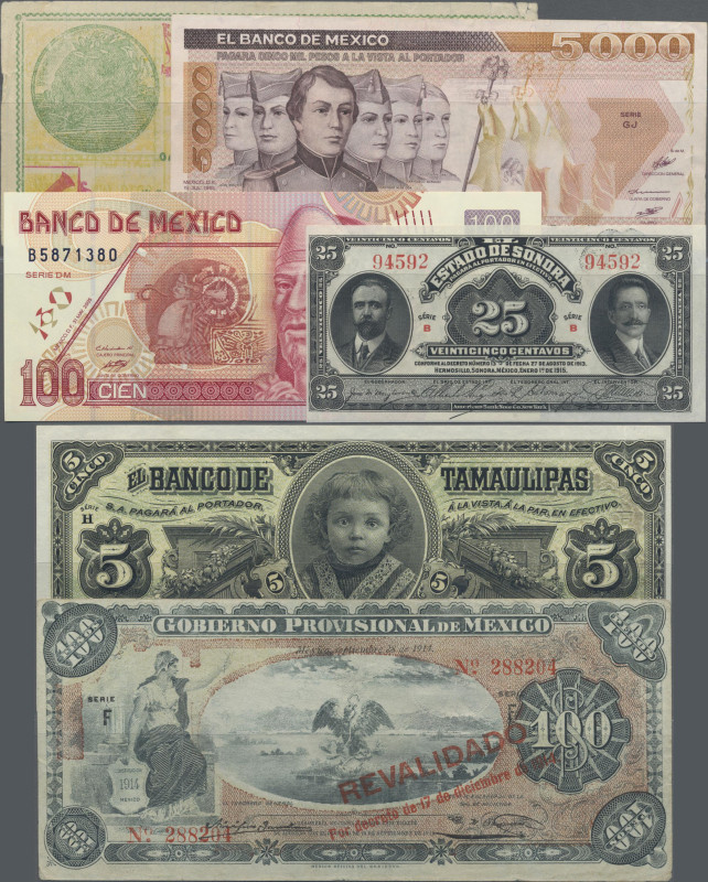 Mexico: Banco de Mexico, giant lot with 43 banknotes including also a few region...