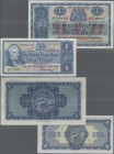 Scotland: The British Linen Bank, pair with 1 Pound 1955 (P.157d, XF+/aUNC) and 1 Pound 1968 (P.169a, XF/XF+). (2 pcs.)
 [differenzbesteuert]
