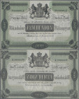 Sweden: Sveriges Rikes Ständers Bank, 500 Riksdaler Riksmynt 1859 SPECIMEN, P.A136s with serial number N°000000,K and without signatures, excellent or...