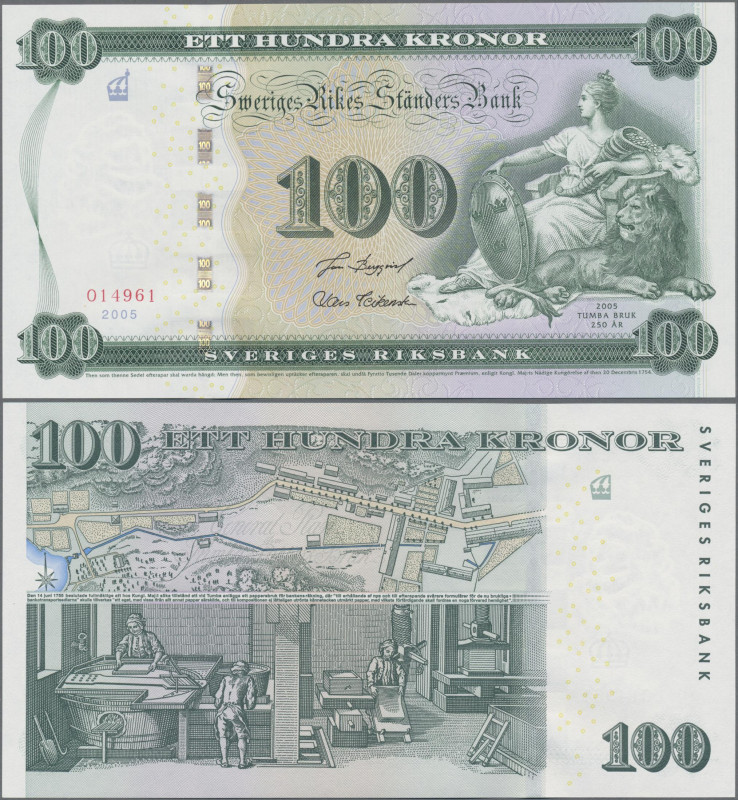 Sweden: Sveriges Riksbank, 100 Kronor 2005 commemorating the 250th Anniversary o...