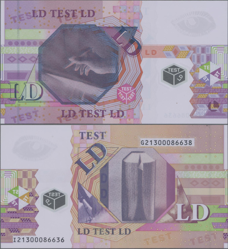 Testbanknoten: This item is a very rare and sought for Polymer Euro Test Banknot...