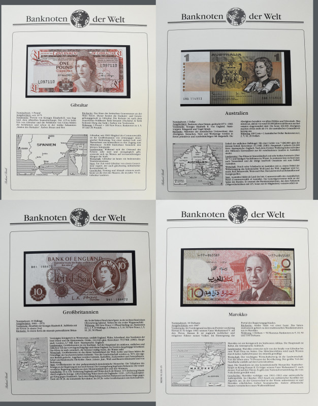 Alle Welt: 2 Alben mit 175 verschiedenen Banknoten, aus der MDM Serie ”Banknoten...