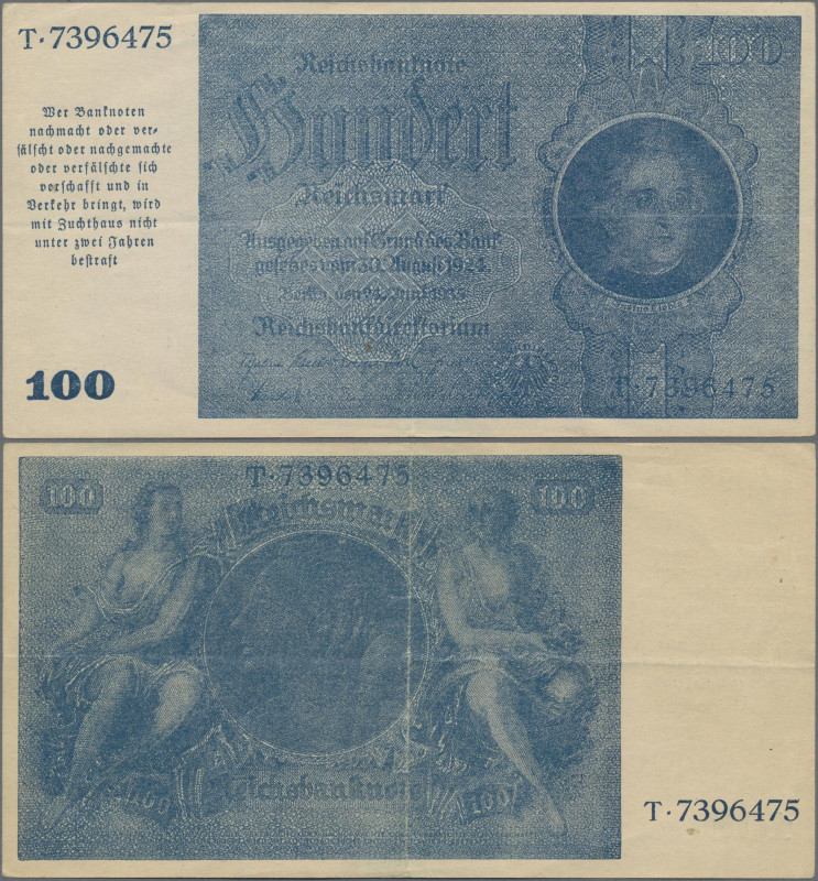 Deutschland - Deutsches Reich bis 1945: Notausgabe 1945, 100 Reichsmark ”Schörne...