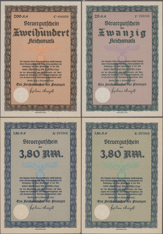 Deutschland - Deutsches Reich bis 1945: Steuergutscheine: Lot 6 Steuergutscheine...