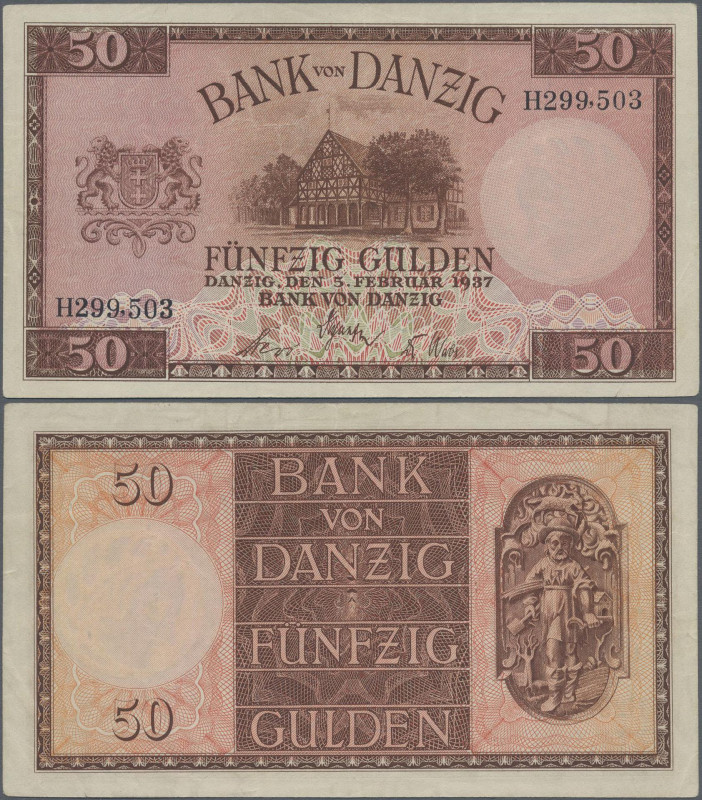 Deutschland - Nebengebiete Deutsches Reich: Bank von Danzig – 50 Gulden vom 05.0...