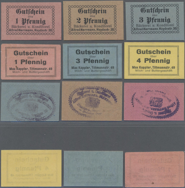 Deutschland - Notgeld - Sachsen: Dresden, Alfred Herrmann, Haydnstr. 30, 1, 2, 3...