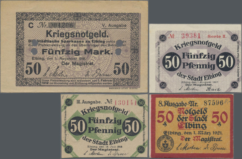 Deutschland - Notgeld - Ehemalige Ostgebiete: Elbing, Westpreussen, Stadt, 1 (2)...