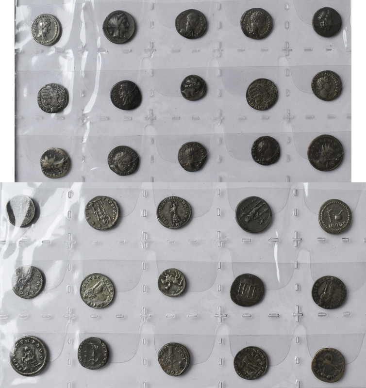 Römische Münzen: Lot 15 Münzen in Denargöße, nicht näher bestimmt, vermutlich al...