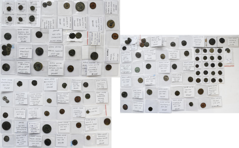 Römische Kaiserzeit: Konvolut von circa 100 meist Kleinbronzemünzen der Römische...