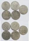 Lot 5 Silbermünzen, 2 x 2 Zolota AH 1187 und 3 x Yuzluk AH 1203, sehr schön, sehr schön - vorzüglich.
 [differenzbesteuert]