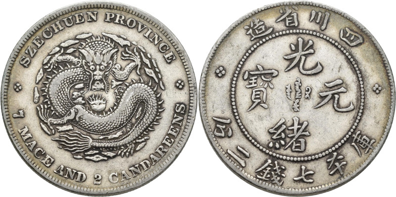 China: Provinz Szechuan, Dollar (7 mace and 2 candareens) o.J. (1901-1908). KM# ...