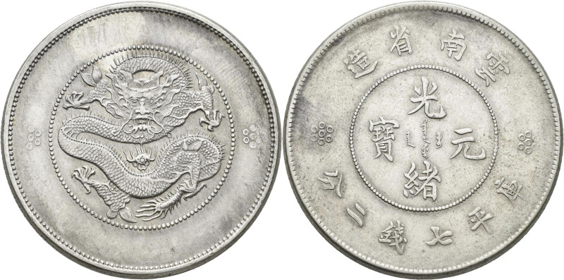 China: Provinz Yunnan, Dollar (7 mace and 2 candareens) o.J. (1911-1915) Im Name...