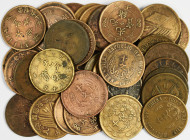 China: Lot von 37 x 10 cash-Münzen, verschiedene Provinzen, nicht näher bestimmt. Gekauft wie gesehen, bought as viewed, no return.
 [differenzbesteu...