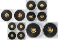 Elfenbeinküste: 10 x 100 Francs CFA 2017 aus der Serie begehrtesten Goldmüzen der Welt - Ägyptische Götter und Pharaonen. Jede Münze wiegt gem. Zertif...