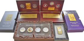 Malawi: Investmentmünzen, bekannt aus dem TV, dabei: Prestige Set 2010 - First Edition: Set mit 4 x 50 Kwacha 2010 Springbok, je 1 OZ Feinsilber, Spec...