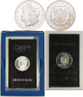 Vereinigte Staaten von Amerika: 1 Dollar 1882 CC (Carson City), Morgan Dollar, KM# 110, im Holder und Etui, mit kleiner Beschreibung. Feine Patina, vo...