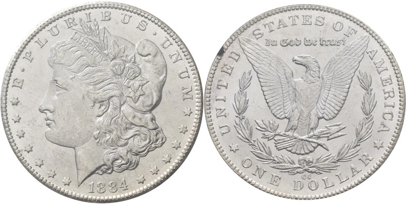 Vereinigte Staaten von Amerika: 1 Dollar 1884 CC (Carson City), Morgan Dollar, K...