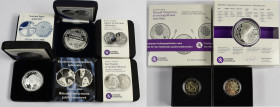 Finnland: Kleine Sammlung diverse Gedenkmünzen in der höchsten Qualität polierte Platte, dabei: 2 x 20 Euro, 6 x 10 Euro sowie 2 x 2 Euro.
 [differen...