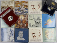 Vatikan: Sammlung 14 x Silber Gedenkmünzen aus Vatikan, dabei 5er (9x) und 10er (5x) in der höchsten Qualität polierte Platte.
 [differenzbesteuert]...