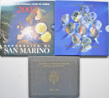 Euromünzen: Kleines Lot Euro-KMS, dabei Finnland 2002, San Marino 2002 und Vatikan 2006.
 [differenzbesteuert]