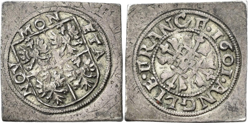 Altdeutschland und RDR bis 1800: Frankfurt/M: Klippe vom Englisch 1601. Quadrier...