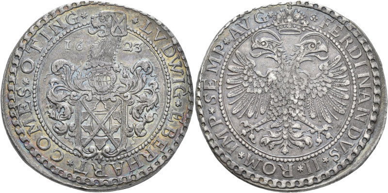 Altdeutschland und RDR bis 1800: Öttingen, Ludwig Eberhard 1622-1634: Taler 1623...