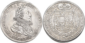 Haus Habsburg: Ferdinand II. 1619-1637: Taler 1621 (Reichstaler), Ensisheim. Belorbeertes Brustbild mit Halskrause, Umschrift FERDINANDVS II D G ROM I...