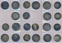 Preußen: Lot 11 Münzen, dabei 4 x 3 Mark sowie 5 x 5 Mark aus Preußen und 1 x 3 Mark und 1 x 5 Mark aus Bayern.
 [differenzbesteuert]