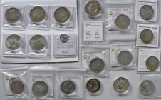 DDR: Kleines Lot mit 19 Münzen, dabei 10 Mark Schinkel und Schweitzer.
 [differenzbesteuert]