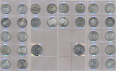 Bundesrepublik Deutschland 1948-2001: Lot 14 x 5 DM Silbergedenkmünzen + 1 x 10 DM Olympiade München.
 [zzgl. 7 % Importspesen]