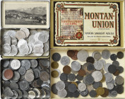 Deutschland: Drei alte Zigarrenschachtel mit diversen Münzen vom Kaiserreich bis ins Dritte Reich sowie Notgeld.
 [differenzbesteuert]
Gebotslos, Zu...