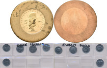 Proben & Verprägungen: Cook Inseln: Kleines Lot mit 1 x einseitiger Messing Abschlag / Rohling / Probeprägung zur 5 Cents 2000 FAO, Durchmesser ca. 40...