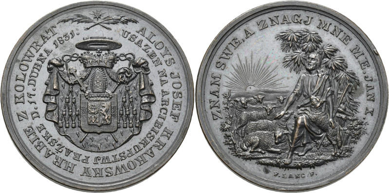 Medaillen alle Welt: Österreich-Ungarn, Prag: Medaille 1831 von Lang auf die Int...