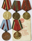 Medaillen alle Welt: UdSSR: Lot 5 Jubiläumsmedaillen 1965 / 1975 / 1985 / 1995, dazu seltene Medaille 800 Jahre Moskau. Bei der 1965er Medaille sogar ...