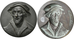 Medaillen Deutschland - Personen: Melanchthon, Philipp 1497-1560: Einseitige Bronze Hohlgussmedaille o.J. (1817) von Posch. Stark erhabenes Brustbild,...