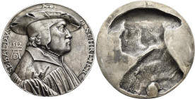 Medaillen Deutschland - Geographisch: Nürnberg: Silber-Hohlgußmedaille o. J. (späterer Guss des 19. Jhd.), nicht signiert, mit Portrait des Nürnberger...