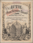 Deutschland, Preußen: Actien-Bauverein ”Passage” über 100 Thaler Preuss. Cour. 1870. Sehr dekorativ gestaltet.
 [differenzbesteuert]