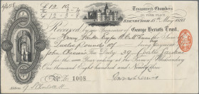 England, Edinburgh. George Herriot's Trust, Quittung über 12-3-8 Pounds 1893 Schulgeld.
 [differenzbesteuert]