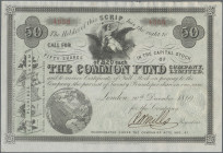 England, The Common Fund Company Limited, SCRIP über 50 Shares of 20 Pounds each, 1869.
 [differenzbesteuert]