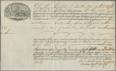 Portugal, Frachtbrief Lissabon , 211 Pesos 1818.
 [differenzbesteuert]